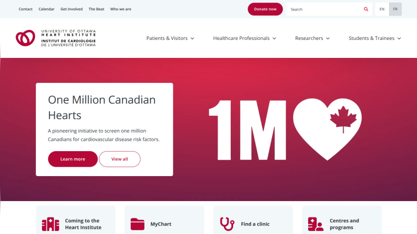 full header and hero section visible with text and image