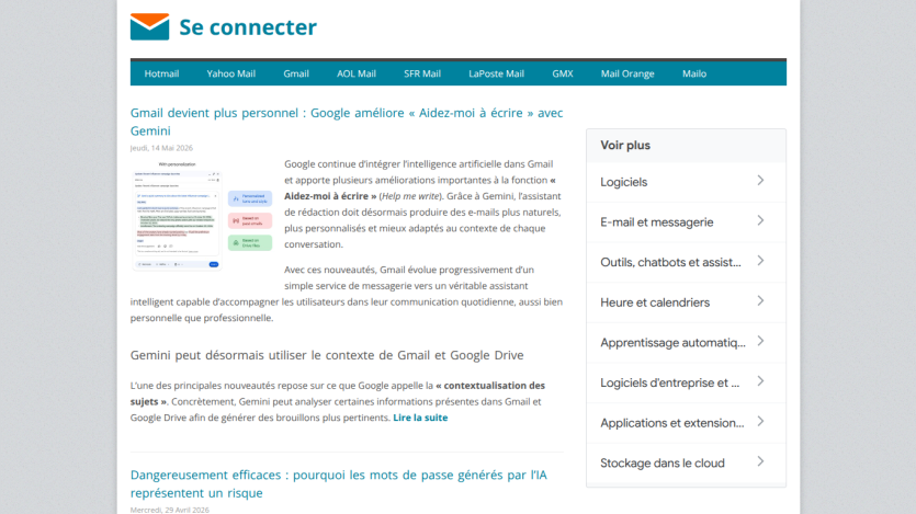 Login page for Gmail with options for personal and business accounts.