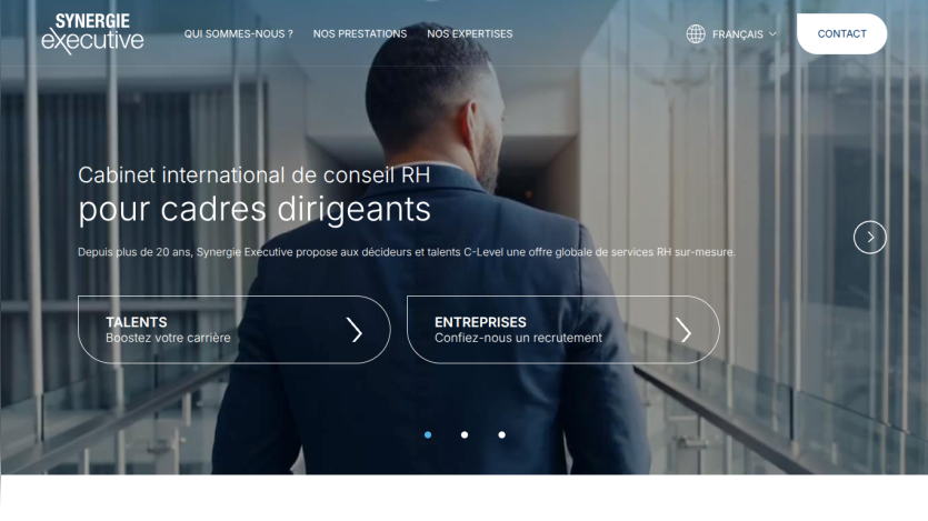 International HR consulting firm Synergie Executive offers tailored services for C-Level executives and talents