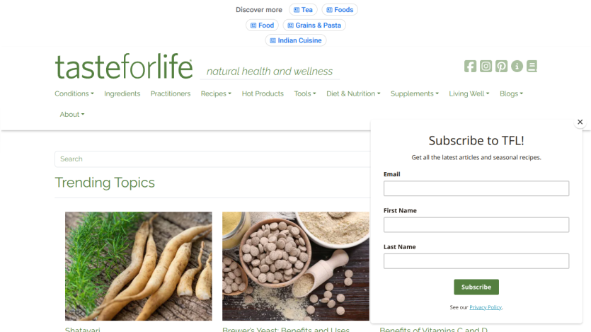 tasteforlife.com