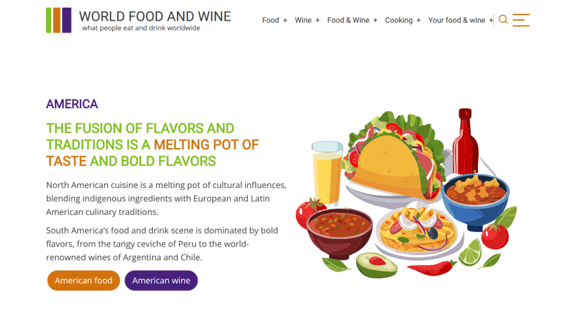 Overview of American cuisine highlighting diverse flavors and dishes.