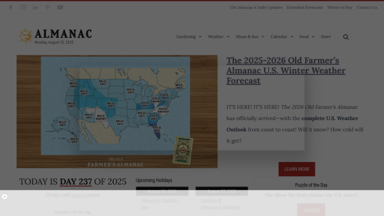 almanac.com