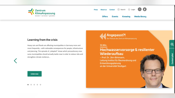 zentrum-klimaanpassung.de website screenshot