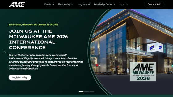 Milwaukee AME 2026 International Conference at Baird Center, Oct 26-29, with registration call to action