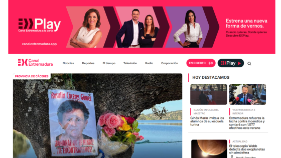 Homepage of a news website featuring articles and a prominent image with flowers.