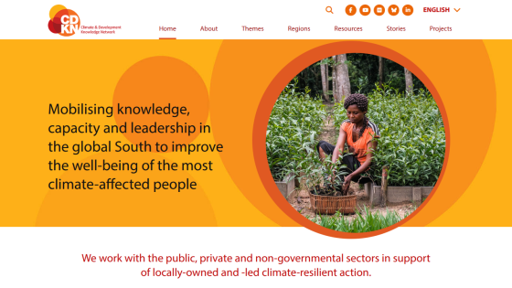 Climate & Development Knowledge Network mobilizing knowledge and leadership to improve well-being of climate-affected people