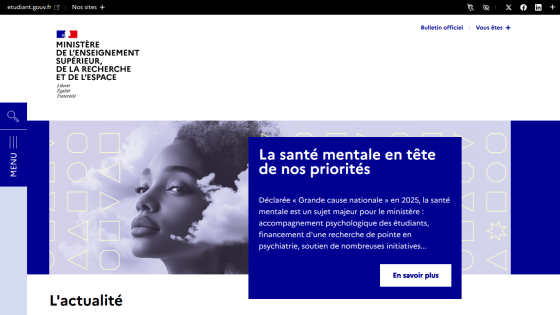 Ministry of Higher Education, Research and Space highlights mental health as a top priority with psychological support and research funding.