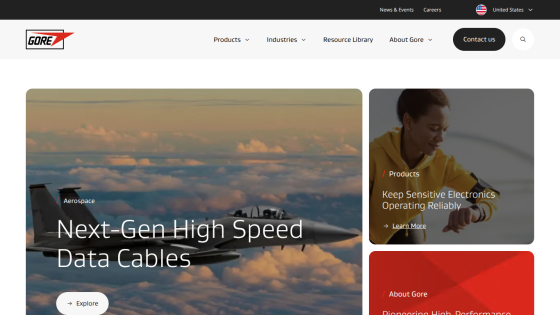 Homepage featuring next-gen high-speed data cables and related resources.