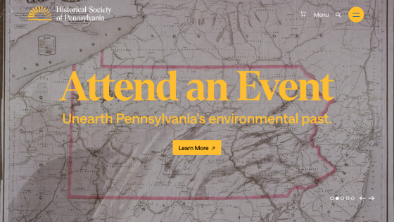 Event promotion for Pennsylvania's environmental past with a call to action.