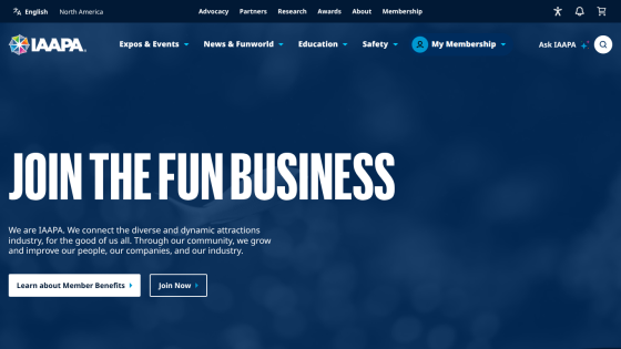 Main call to action inviting users to join the fun business with a brief description.