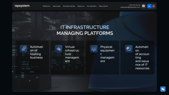 Overview of IT infrastructure management platforms with key features listed.