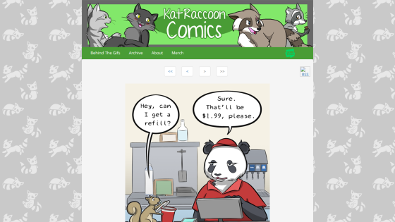 Comic strip featuring a panda and a squirrel in a humorous exchange.