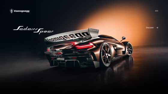 Koenigsegg Jesko Absolut showcased with sleek design and branding.