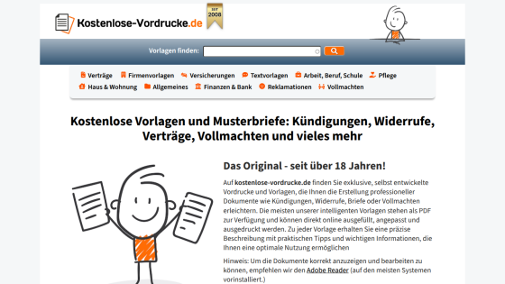 Website offering free templates and sample letters for cancellations, contracts, and more.