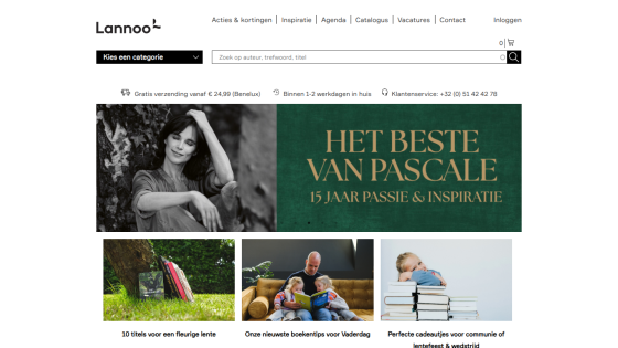 Homepage showcasing featured products and a promotional banner for Pascale's collection.
