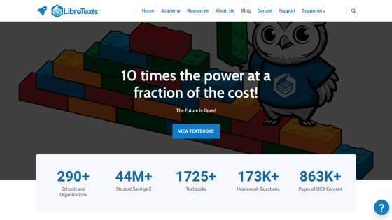 Homepage featuring educational statistics and a call to action for testimonials.