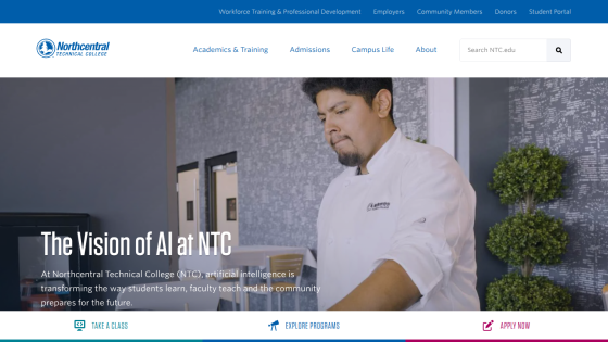 Northcentral Technical College highlights AI vision transforming learning, teaching, and community preparation