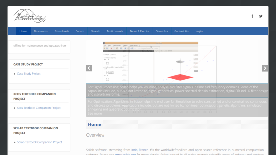 Overview section with project details and a graph displayed.