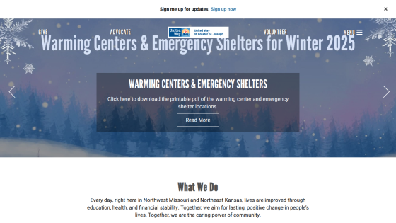 Homepage with navigation bar, large hero image of a smiling woman holding a phone, and headline about easy money transfer