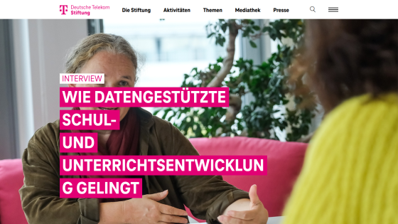 Interview on how data-driven school and teaching development succeeds with Deutsche Telekom Stiftung