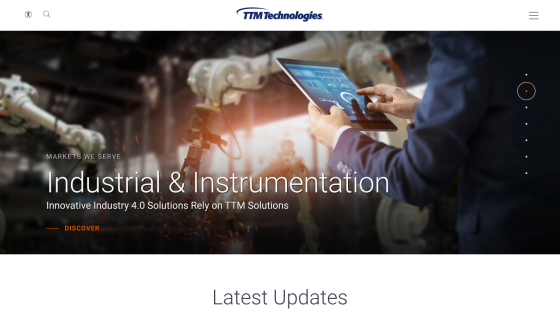 Industrial & Instrumentation solutions with Industry 4.0 focus by TTM Technologies