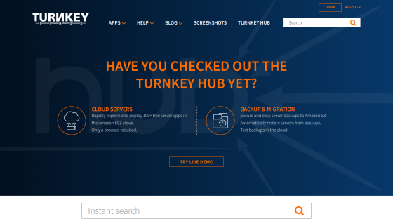 Promotional section for Turnkey Hub with features and a call to action.