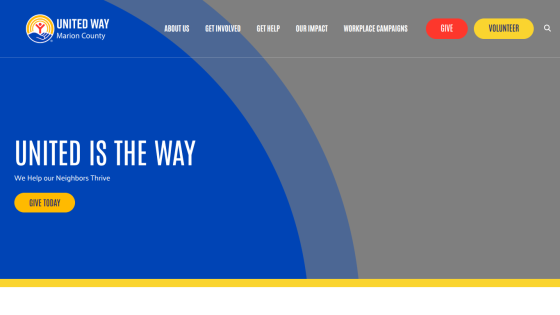 Homepage with a navigation bar, large hero image of a mountain landscape, and a headline promoting outdoor adventures