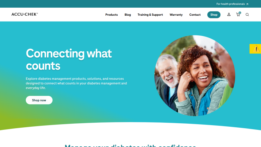 Homepage featuring the tagline 'Connecting what counts' with a call to action button.