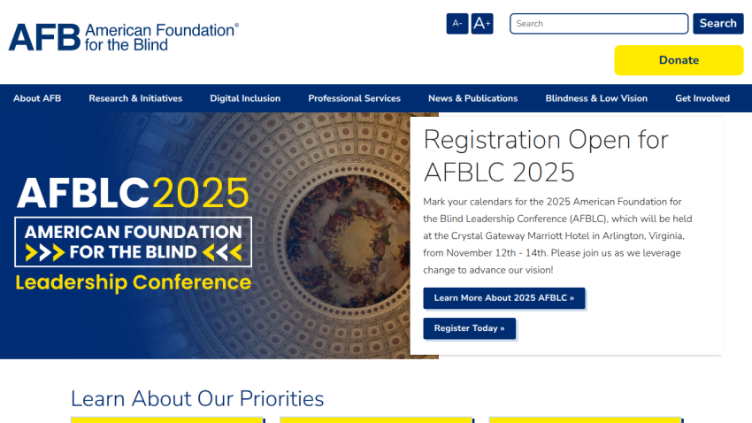Registration open for AFBC 2025 Leadership Conference with a prominent call to action.