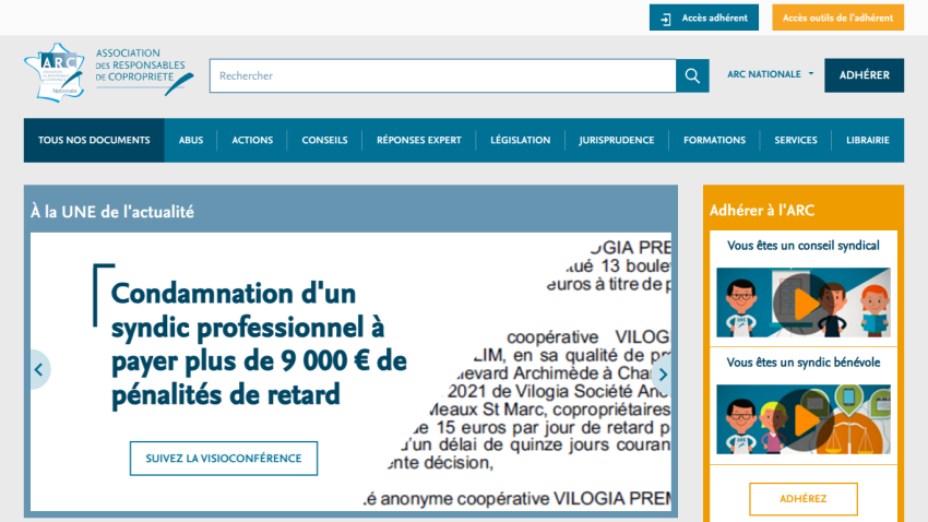 Homepage featuring a professional syndicate condemnation notice and navigation options.