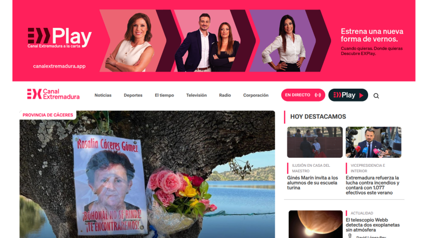 Homepage of a news website featuring articles and a prominent image with flowers.