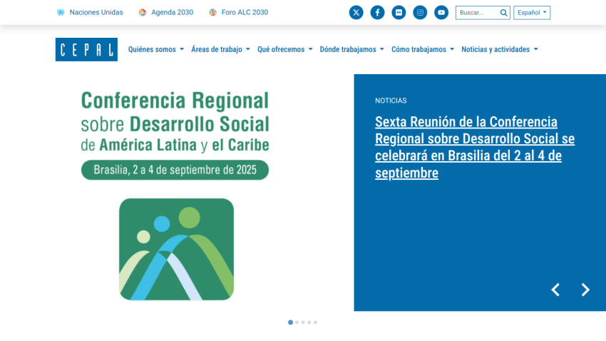 Regional Conference on Social Development in Latin America and the Caribbean, September 2-4, 2025.