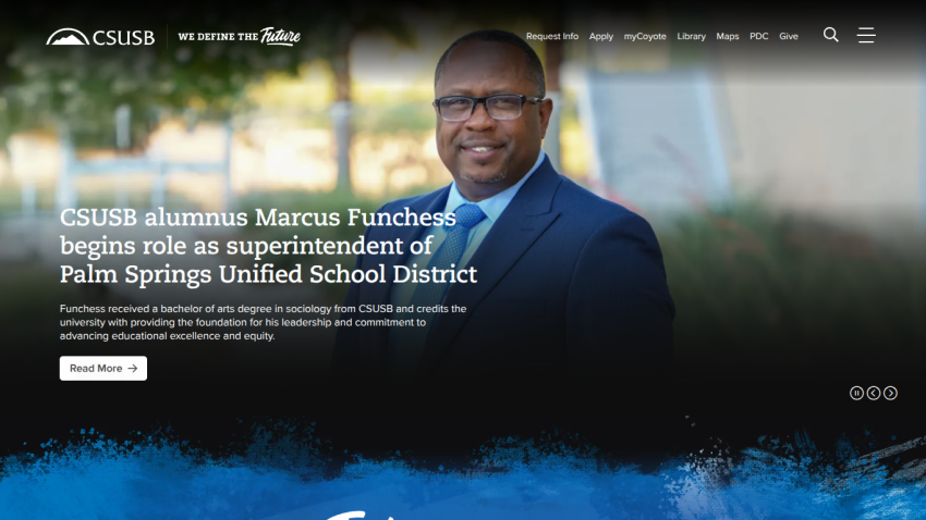 CSUSB alumnus Marcus Funchedz begins role as superintendent of Palm Springs Unified School District.