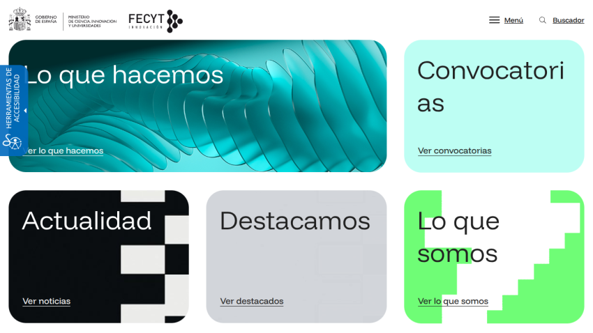 Homepage with sections on activities, news, and highlights, featuring a modern design.
