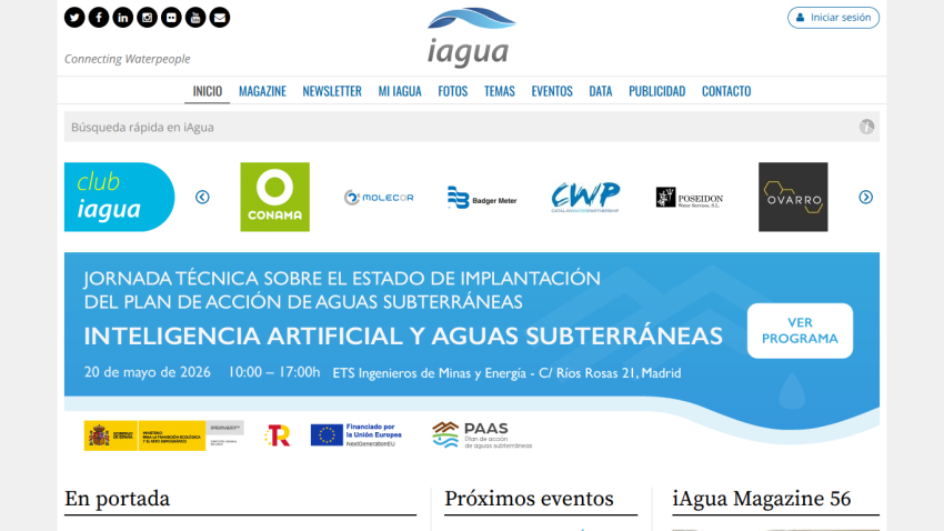 Event announcement for artificial intelligence and groundwater management.