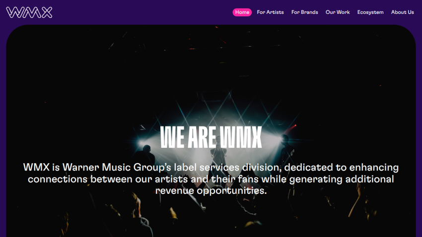WMX Warner Music Group's label services division enhancing artist-fan connections and revenue opportunities