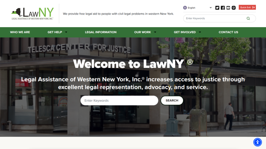 Welcome to LawNY, providing legal assistance and access to justice in New York.