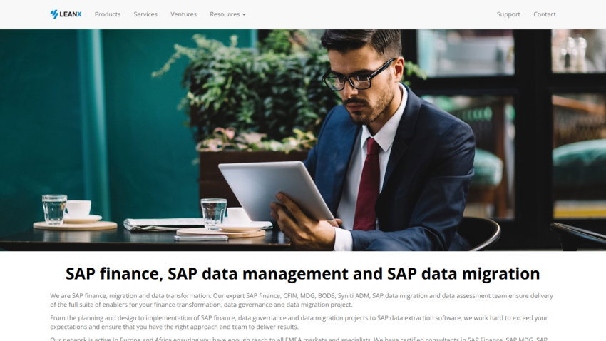 SAP finance, data management, and migration services with expert team ensuring delivery and transformation