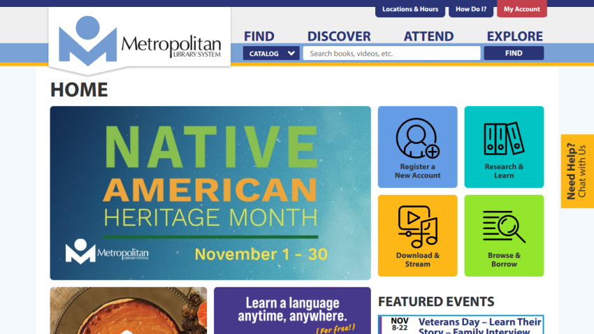 Metropolitan Museum homepage promoting Native American Heritage Month with navigation and featured events