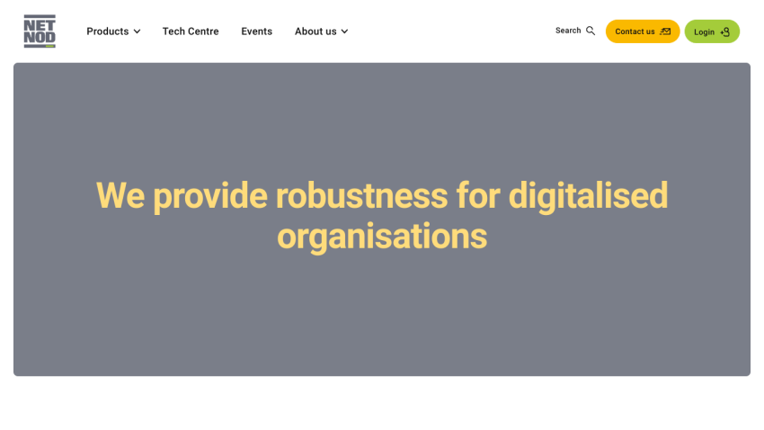 Main message about providing robustness for digitalised organisations.