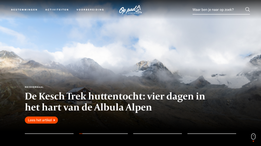 Travel story about the Kesch Trek hut tour in the heart of the Albula Alps with a mountain background