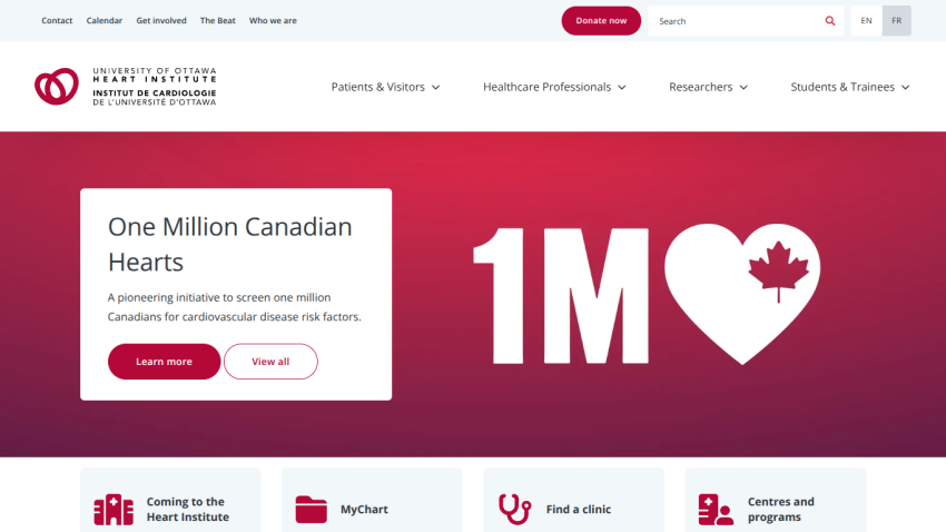 full header and hero section visible with text and image