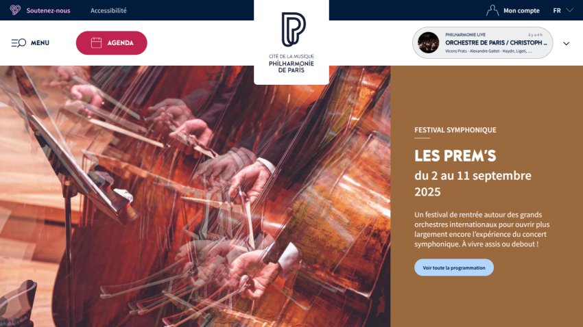 Festival promotional banner for 'LES PREM'S' from September 2 to 11, 2025.