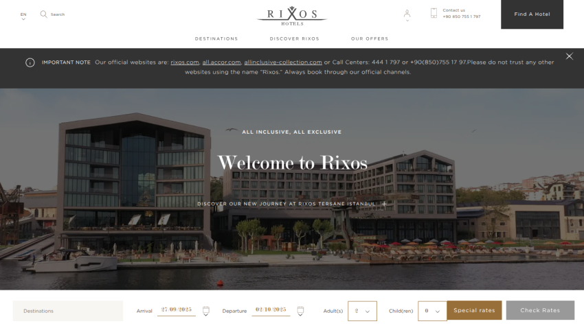 Welcome message for Rivas with a view of the building and surrounding area.
