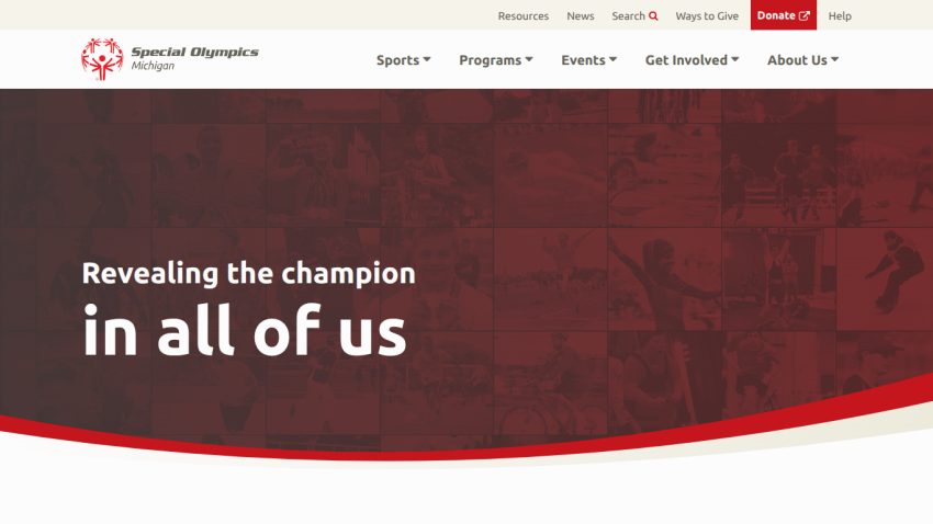 Homepage with navigation bar, main headline 'Welcome to Our Site', and a large hero image of a mountain landscape