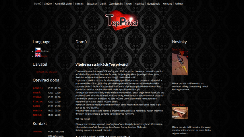 Homepage of TopPrint with navigation links and featured products displayed.