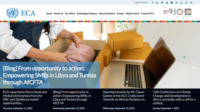 Blog section highlighting empowerment of SMEs in Libya and Tunisia through ACFTA.