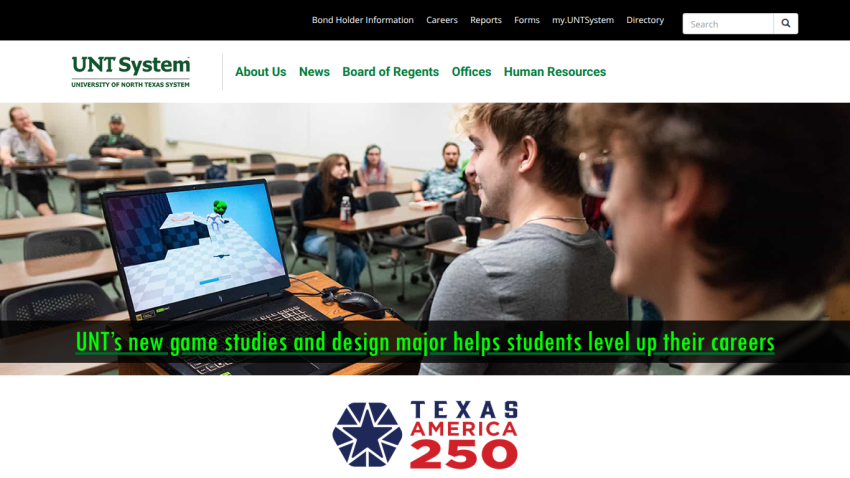 UNT System promotes new game studies major to enhance student careers.