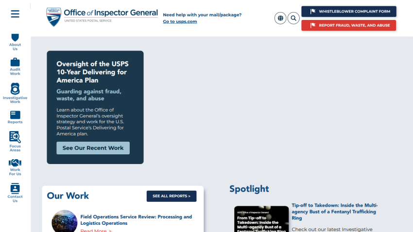 Overview of USPS 10-Year Delivering for America Plan with links to recent work.