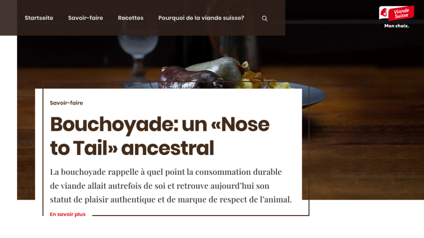 Article about ancestral 'Nose to Tail' bouchoyade meat consumption with sustainable and respectful practices